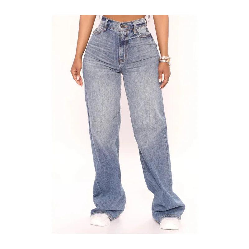 2022 New Y2K High Waist Baggy Jeans For Women Fashion Loose Denim Wide Leg Pants Casual Female Clothing XS-XL Drop Shipping-THAT FASHION STORE