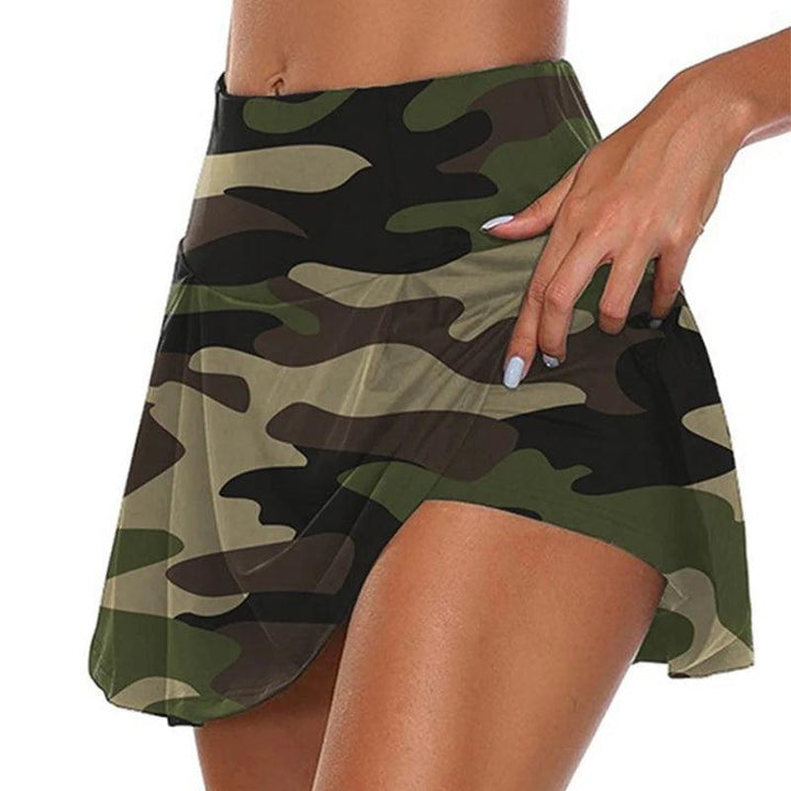 Women Sport Shorts Skirts Summer Breathable Casual Fitness Quick Drying Running Skort Female Active Athletic Yoga Fitness Skirt-THAT FASHION STORE