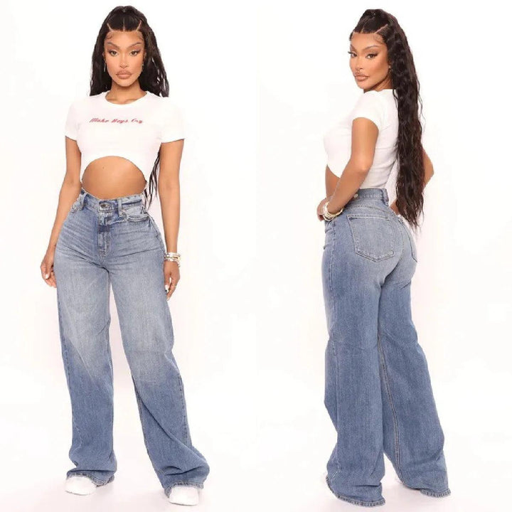 2022 New Y2K High Waist Baggy Jeans For Women Fashion Loose Denim Wide Leg Pants Casual Female Clothing XS-XL Drop Shipping-THAT FASHION STORE