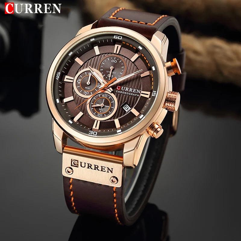 Top Brand Luxury Chronograph Quartz Watch Men Sports Watches Military Army Male Wrist Watch Clock CURREN relogio masculino-THAT FASHION STORE