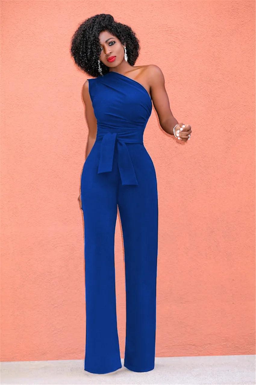 New 2022 Women Off Shoulder Casual Jumpsuits Wide Leg Pants Summer Elegant Rompers Womens Jumpsuit Party Overalls Female-THAT FASHION STORE