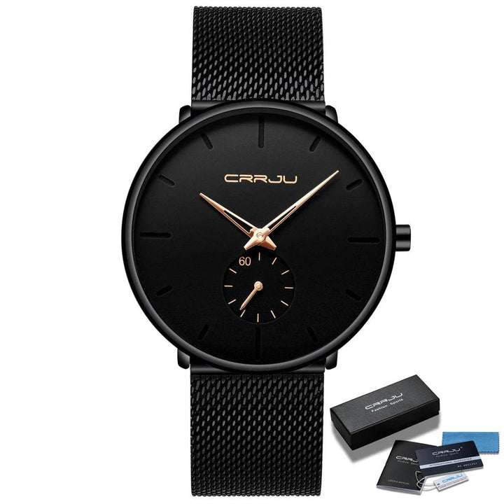 CRRJU Sports Mens slim Watches Top Brand Luxury Waterproof Sport Watch Men Ultra Thin Dial Quartz Watch Casual Relogio Masculino-THAT FASHION STORE