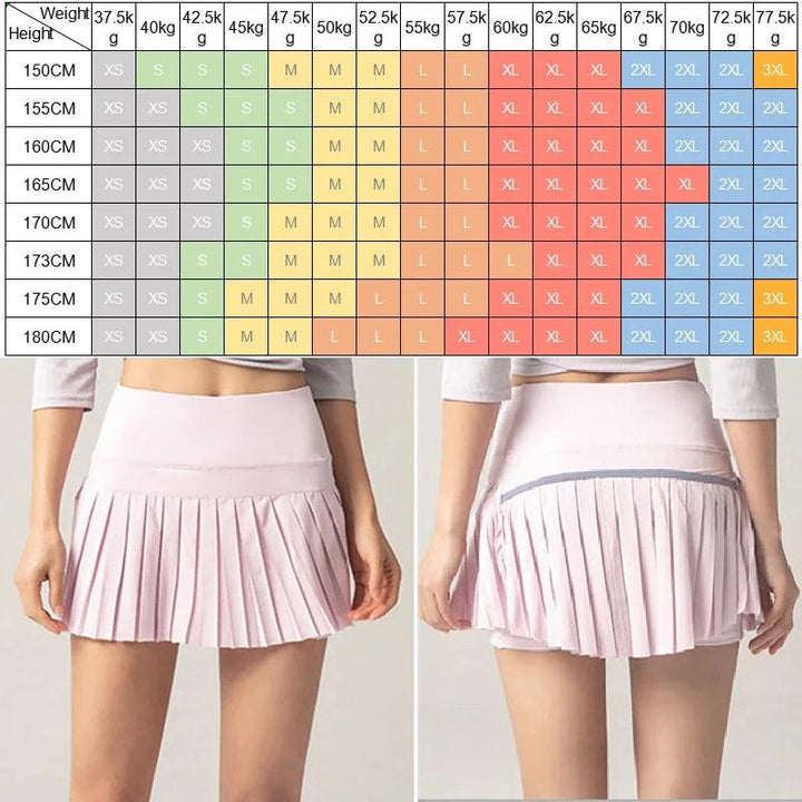 Cloud Hide Women Sports Tennis Skirts Golf Skirt Fitness Shorts High Waist Athletic Running Short Quick Dry Sport Skort Pocket-THAT FASHION STORE