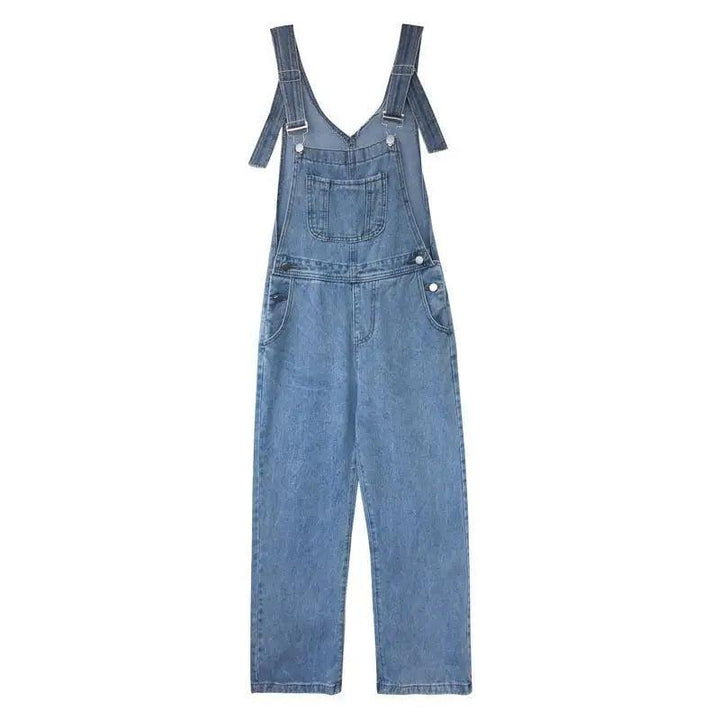 Jumpsuits Women Long Denim Strap Slim Summer All-match Vintage Womens Fashion Streetwear BF Ulzzang Leisure Simple Chic Students-THAT FASHION STORE