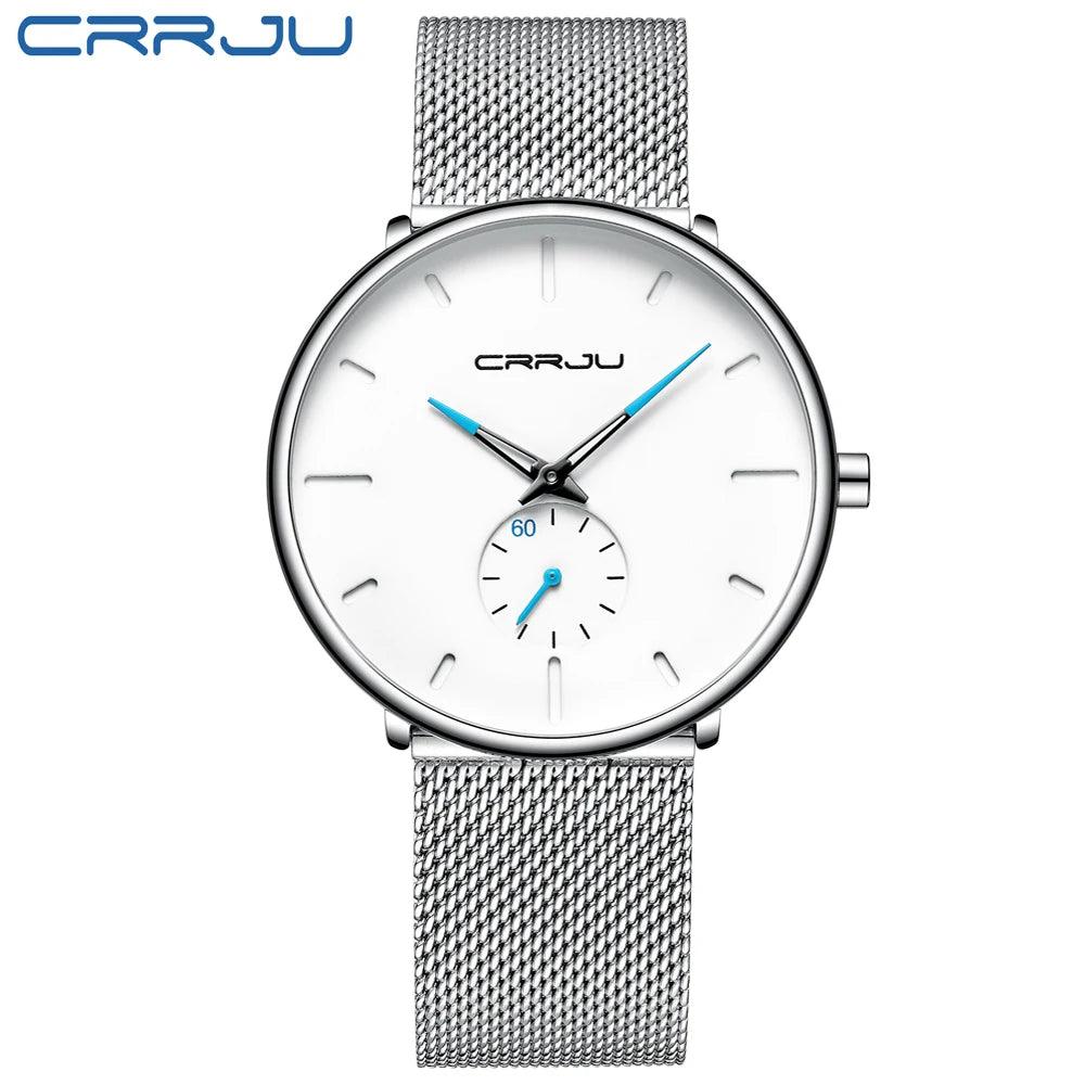 CRRJU Sports Mens slim Watches Top Brand Luxury Waterproof Sport Watch Men Ultra Thin Dial Quartz Watch Casual Relogio Masculino-THAT FASHION STORE