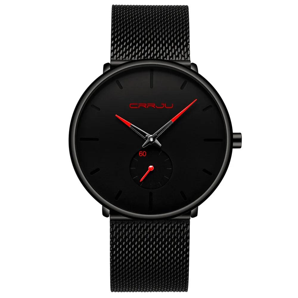 CRRJU Sports Mens slim Watches Top Brand Luxury Waterproof Sport Watch Men Ultra Thin Dial Quartz Watch Casual Relogio Masculino-THAT FASHION STORE