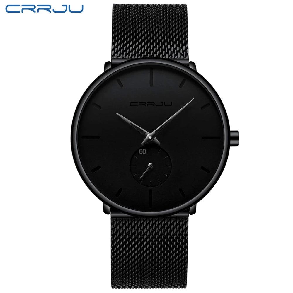 CRRJU Sports Mens slim Watches Top Brand Luxury Waterproof Sport Watch Men Ultra Thin Dial Quartz Watch Casual Relogio Masculino-THAT FASHION STORE