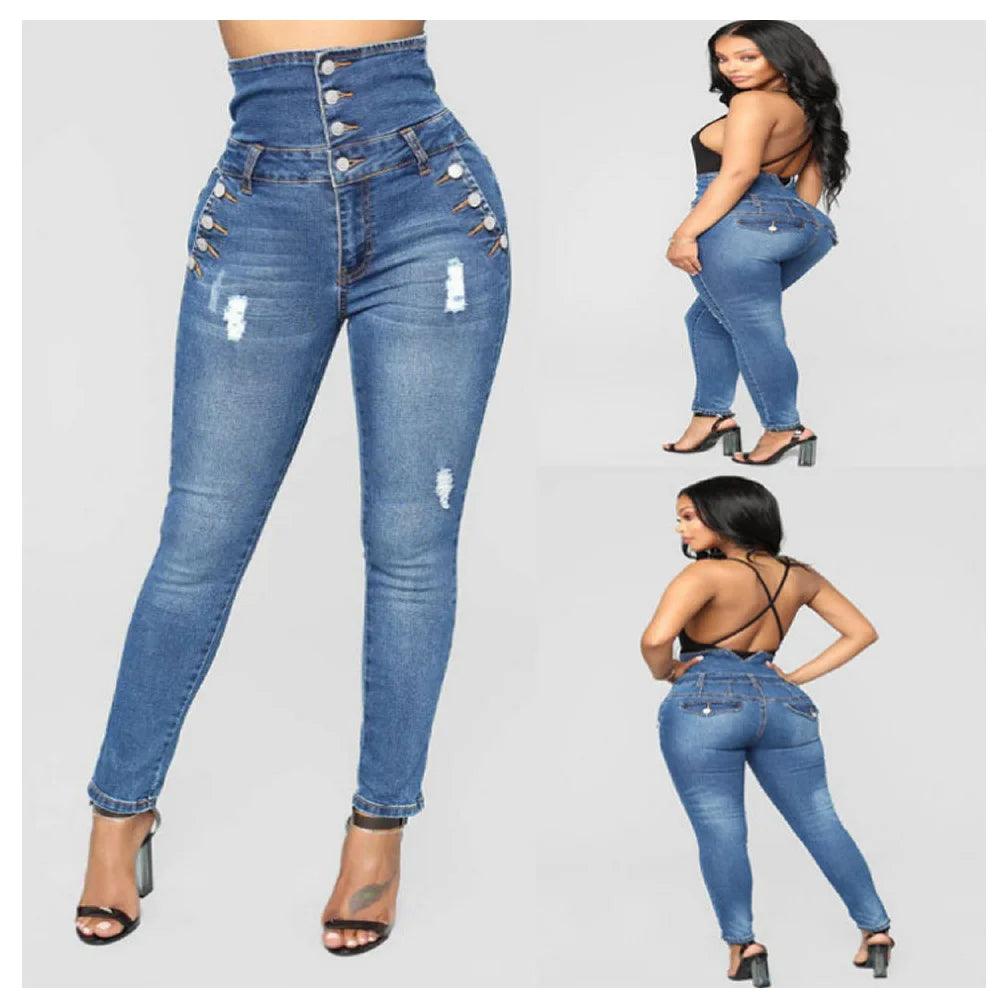 Women High Waisted Jeans for Big Butt Jeans for Women Colombian Jeans Push Up Mujer ouc387-THAT FASHION STORE