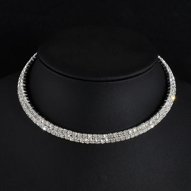 Rhinestone Choker Necklaces Torques Collar Women Statement Jewelry Girl Imitation Pearls Necklace 5 Styles-THAT FASHION STORE