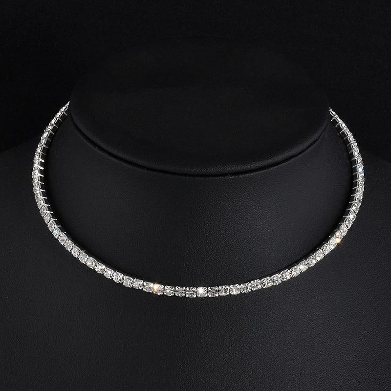 Rhinestone Choker Necklaces Torques Collar Women Statement Jewelry Girl Imitation Pearls Necklace 5 Styles-THAT FASHION STORE