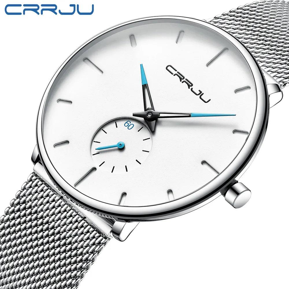 CRRJU Sports Mens slim Watches Top Brand Luxury Waterproof Sport Watch Men Ultra Thin Dial Quartz Watch Casual Relogio Masculino-THAT FASHION STORE