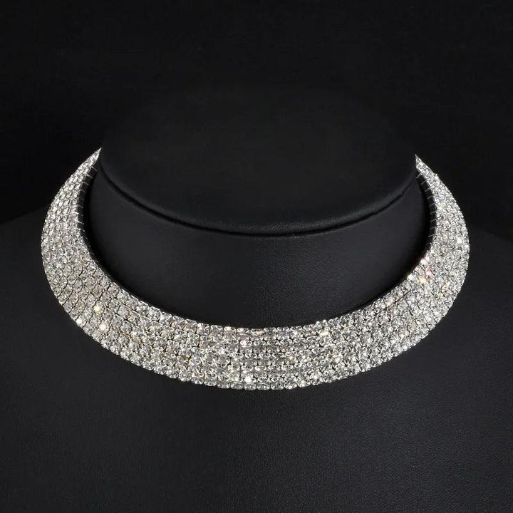 Rhinestone Choker Necklaces Torques Collar Women Statement Jewelry Girl Imitation Pearls Necklace 5 Styles-THAT FASHION STORE