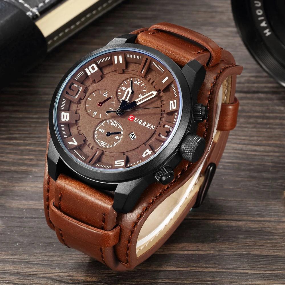 Curren Men Watches Man Clock 2018 Top Brand Luxury Army Military Steampunk Sports Male Quartz-Watch Men Hodinky Relojes Hombre-THAT FASHION STORE