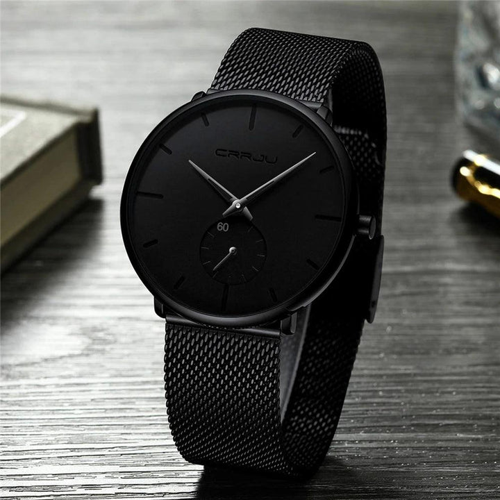 CRRJU Sports Mens slim Watches Top Brand Luxury Waterproof Sport Watch Men Ultra Thin Dial Quartz Watch Casual Relogio Masculino-THAT FASHION STORE