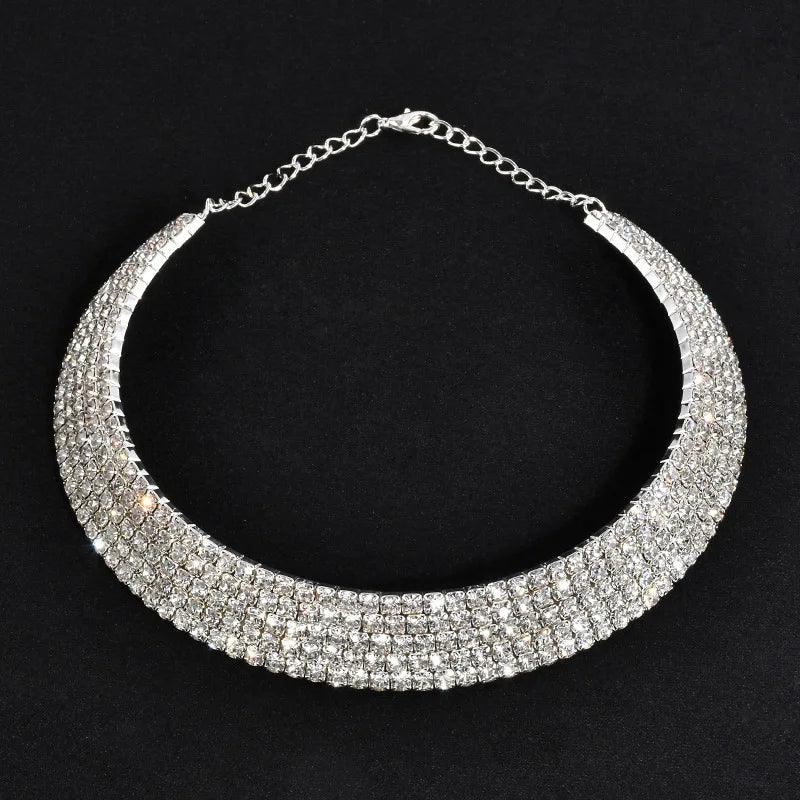 Rhinestone Choker Necklaces Torques Collar Women Statement Jewelry Girl Imitation Pearls Necklace 5 Styles-THAT FASHION STORE