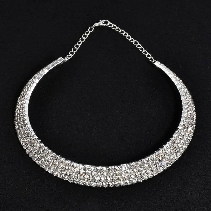 Rhinestone Choker Necklaces Torques Collar Women Statement Jewelry Girl Imitation Pearls Necklace 5 Styles-THAT FASHION STORE