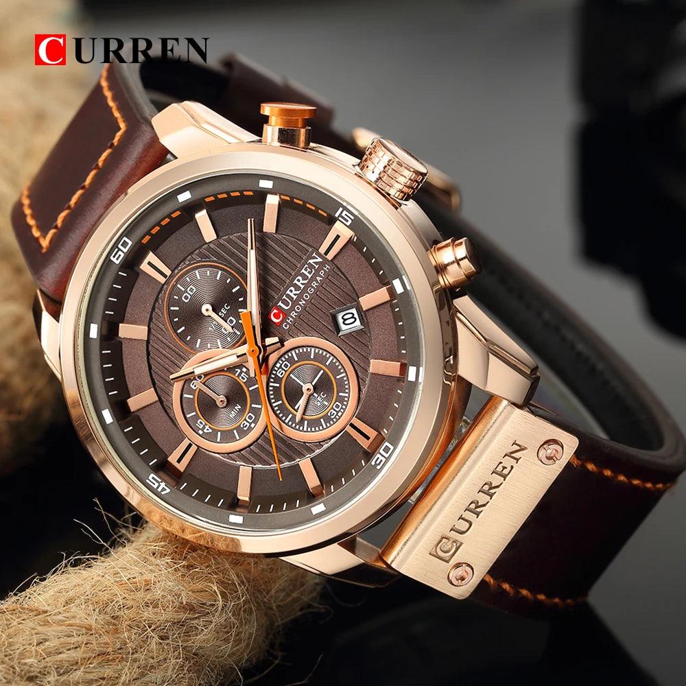 CURREN Fashion Date Quartz Men Watches Top Brand Luxury Male Clock Chronograph Sport Mens Wrist Watch Hodinky Relogio Masculino-THAT FASHION STORE