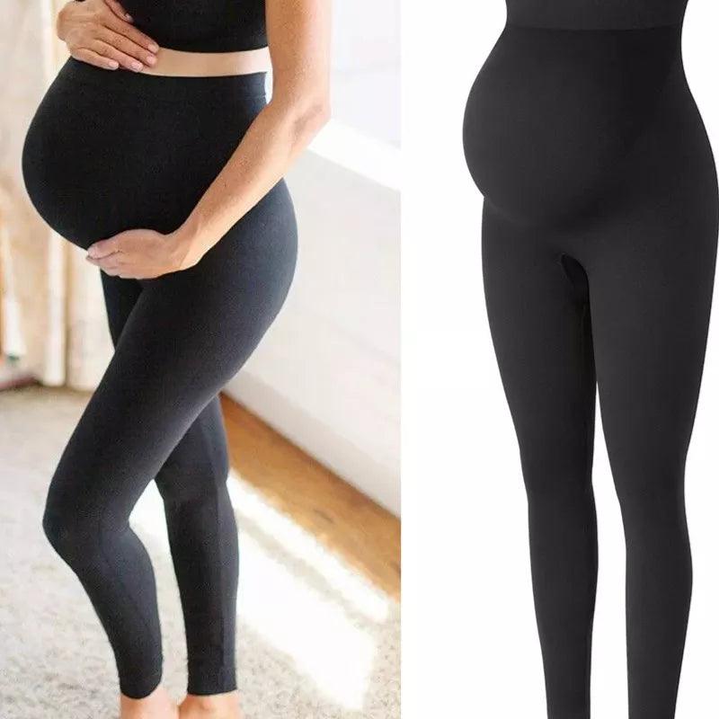 High Waist pregnancy Leggings Skinny Maternity clothes for pregnant women Belly Support Knitted Leggins Body Shaper Trousers-THAT FASHION STORE