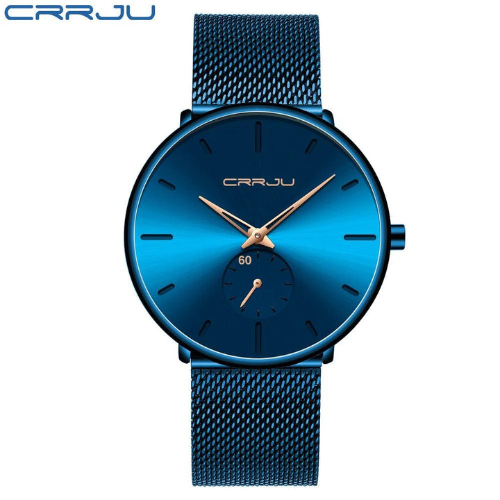 CRRJU Sports Mens slim Watches Top Brand Luxury Waterproof Sport Watch Men Ultra Thin Dial Quartz Watch Casual Relogio Masculino-THAT FASHION STORE