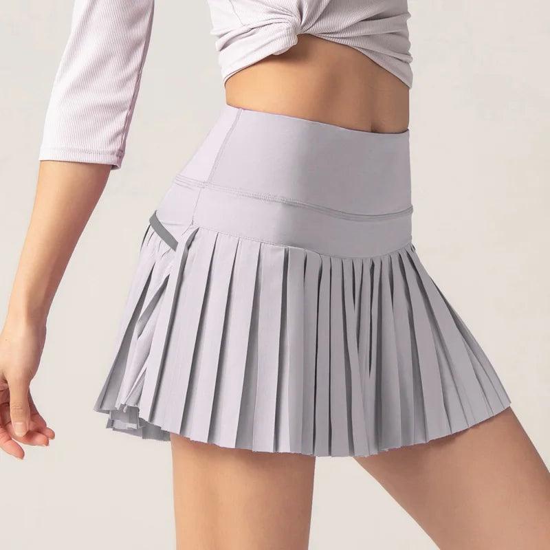 Cloud Hide Women Sports Tennis Skirts Golf Skirt Fitness Shorts High Waist Athletic Running Short Quick Dry Sport Skort Pocket-THAT FASHION STORE