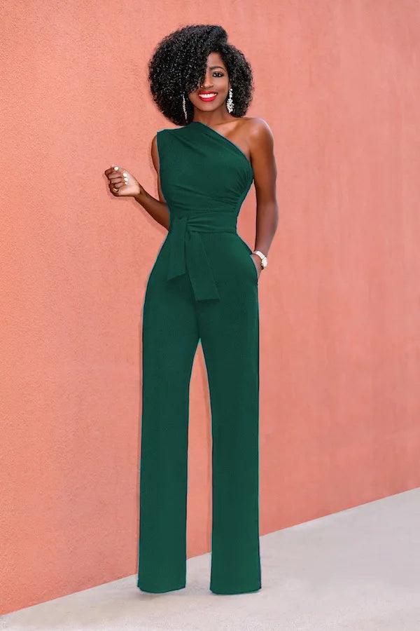 New 2022 Women Off Shoulder Casual Jumpsuits Wide Leg Pants Summer Elegant Rompers Womens Jumpsuit Party Overalls Female-THAT FASHION STORE