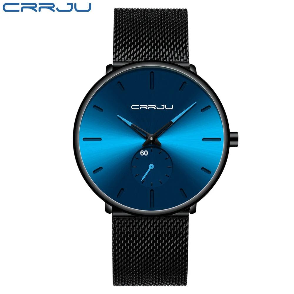 CRRJU Sports Mens slim Watches Top Brand Luxury Waterproof Sport Watch Men Ultra Thin Dial Quartz Watch Casual Relogio Masculino-THAT FASHION STORE