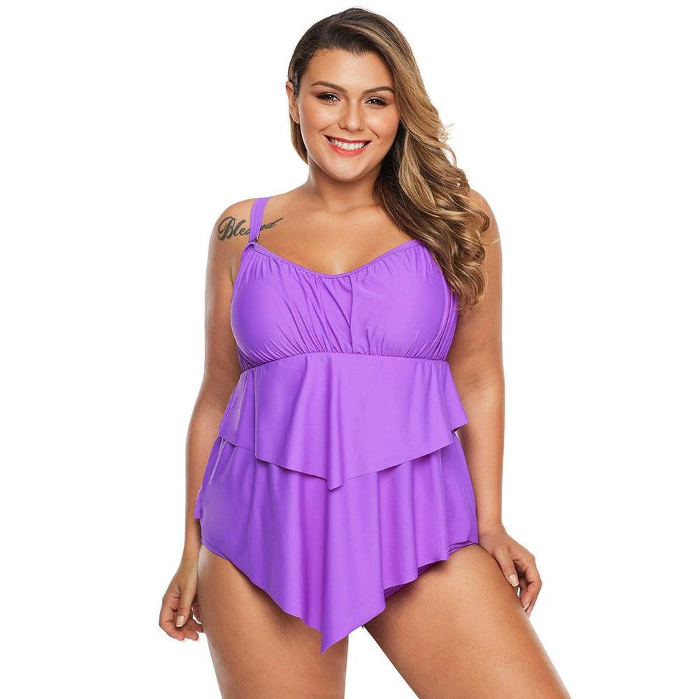 Big Sale 19.9 Yuan Fashion Plus Size Swimsuit Female Separates Swimsuit Swimming Dress Two-piece Set Combined Factory Direct Supply Special Offer-THAT FASHION STORE