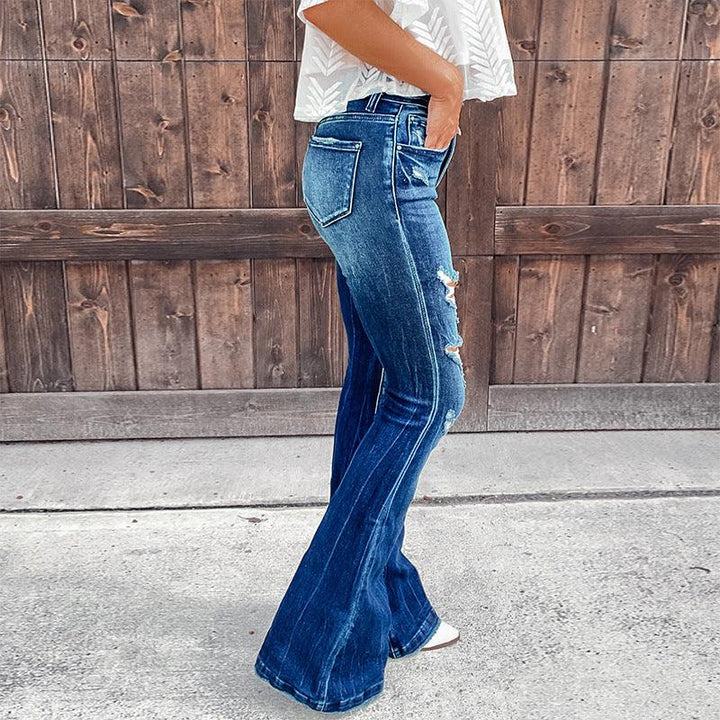 Women's Jeans Elegant Ripped Casual Pants-THAT FASHION STORE