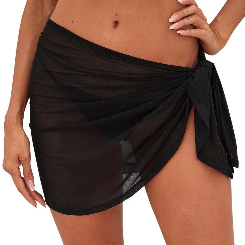 Pure Color Bikini Wrap Skirt Scarf 2024 New Arrival Ins Beach Swimming Pool Hot Spring Sexy Swimsuit Sun Protection Skirt-THAT FASHION STORE