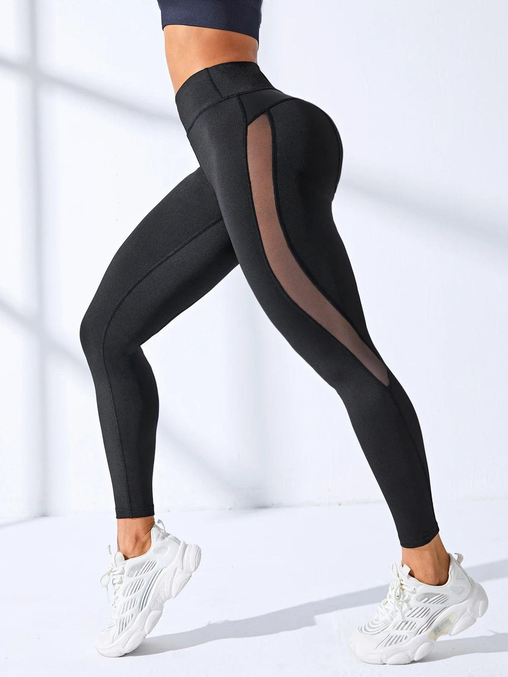 Women Gym Yoga Butt Lifting Leggings High Waist Quick Dry Sports Pants With Elastic Waistband Exercise Trousers Workout Leggings-THAT FASHION STORE