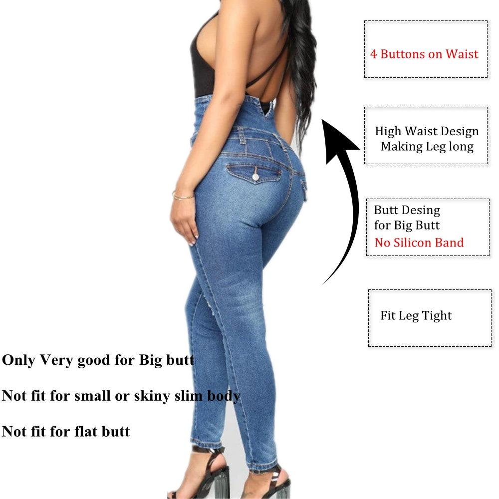 Women High Waisted Jeans for Big Butt Jeans for Women Colombian Jeans Push Up Mujer ouc387-THAT FASHION STORE