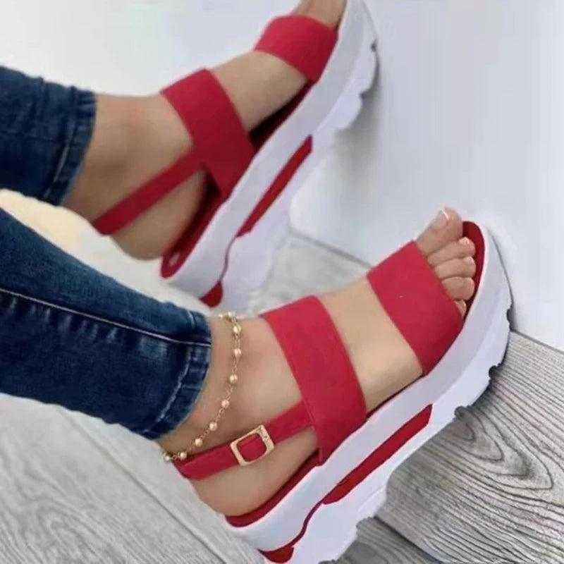 Summer Sandals Shoes Women Retro Shoes Woman Party Shoes For Women Wedge Women's Sandals Elegant Footwear Female Women Sandal-THAT FASHION STORE