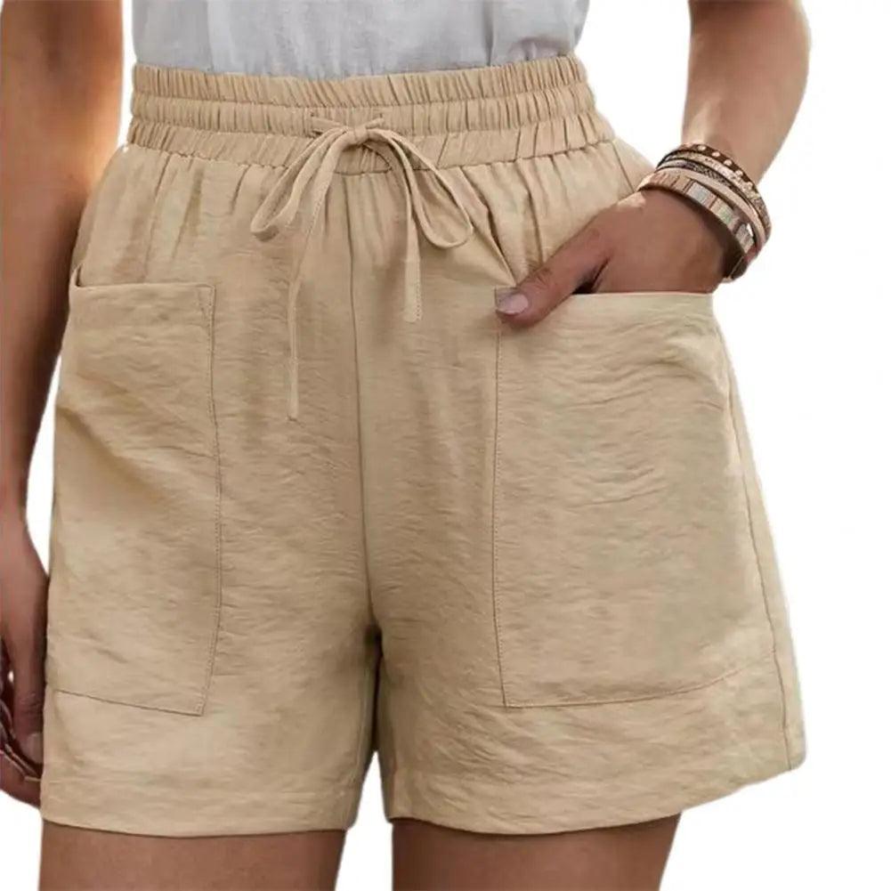 Oversized Shorts for Women's 2023 Summer Fashion Casual Loose Straight Shorts Women's Elastic Waist Cropped Pants-THAT FASHION STORE