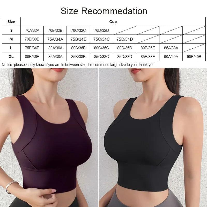 Cloud Hide High Impact Sports Bra Women Yoga Crop Top Home Fitness Workout Underwear Dancing Vest Plus Size Running Bike Shirt-THAT FASHION STORE