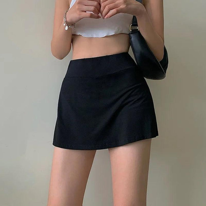 Tennis Skirt Women High Waist Sexy Girl Tight Bag Hip Short Skirt Summer Sports Culottes split A-line Mini skirt Y2K-THAT FASHION STORE