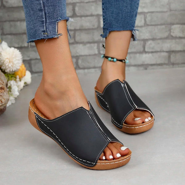 New Open Toe Women's Wedge Sandals White Summer Fashion Breathable Comfortable Sandals Woman Buckle Female Footwear Woman Shoes-THAT FASHION STORE