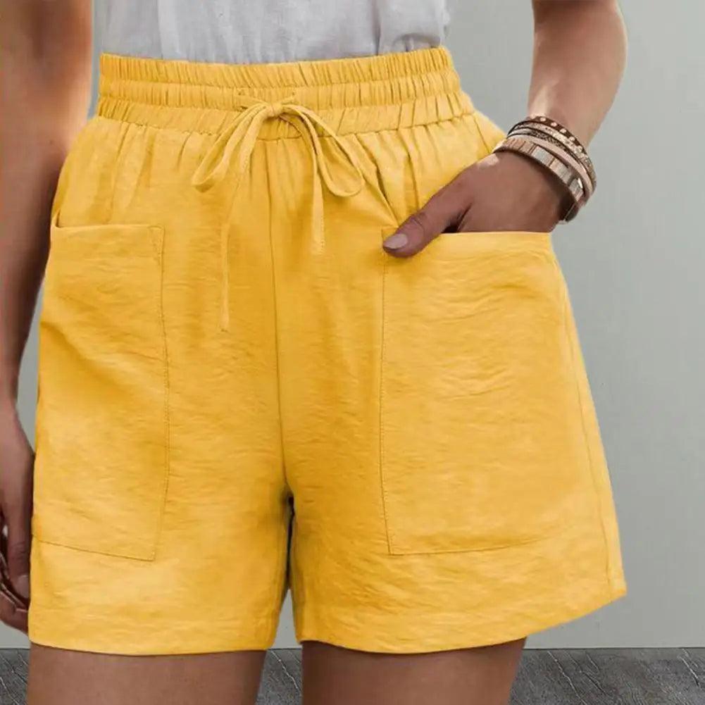 Oversized Shorts for Women's 2023 Summer Fashion Casual Loose Straight Shorts Women's Elastic Waist Cropped Pants-THAT FASHION STORE