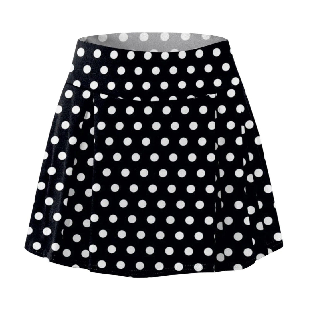 Women Polka Dots Print Sports Dance Fitness Skirt Female Tennis Running Skort Skirt Active Athletic Yoga Fitness Skirts-THAT FASHION STORE