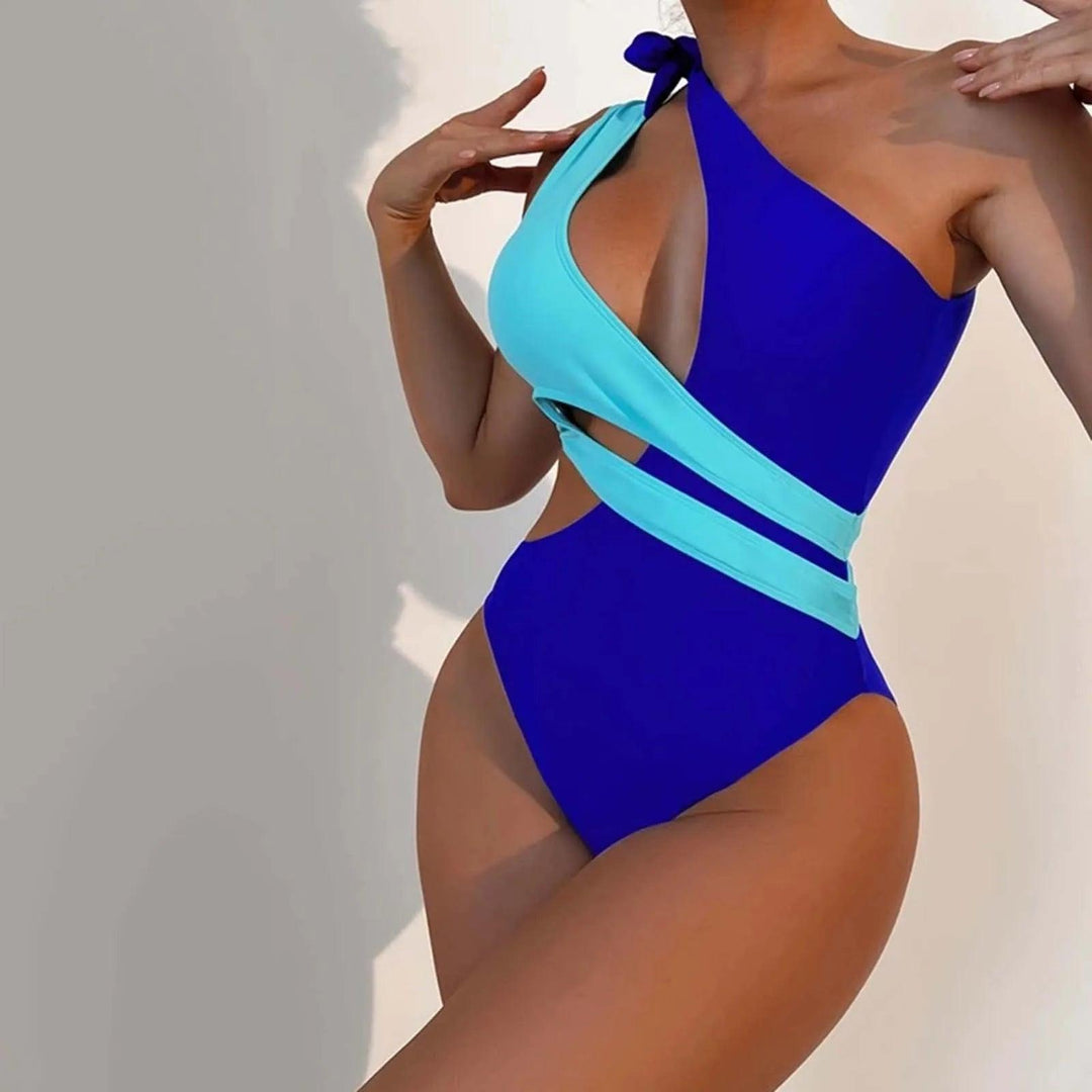 Bikinis One-Piece Swimwear Cut-out One Shoulder One Piece Swimsuit Summer Beach Swimwear Bathing Suit For Women-THAT FASHION STORE