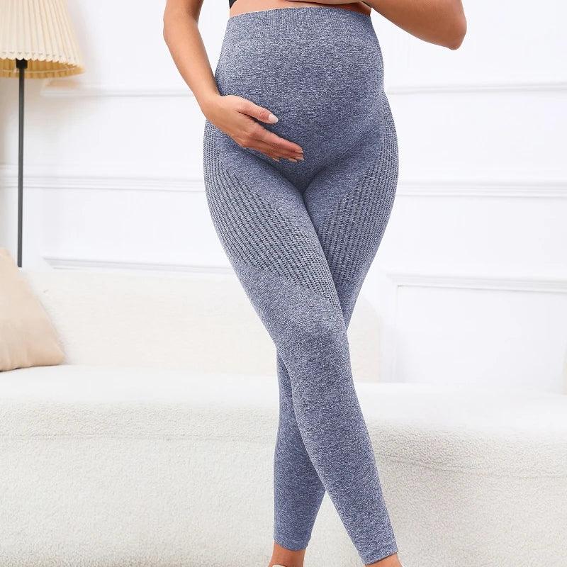 Pregnant Women's Thin Bottoming Pants Spring And Summer New Maternity High Elastic Belly Support Pants-THAT FASHION STORE