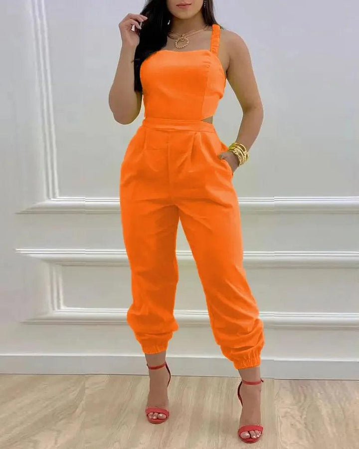 Women's Jumpsuit Elegant Sexy Suspender Printed Jumpsuits Casual Hip Waist Overalls Romper For Women Spring Summer 2023-THAT FASHION STORE