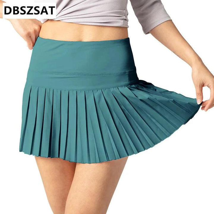 Cloud Hide Safe Tennis Skirts XS-XXL Gym Golf Running Pleated Pantskirt SEXY Women Sports Fitness Shorts Pocket High Waist Skort-THAT FASHION STORE