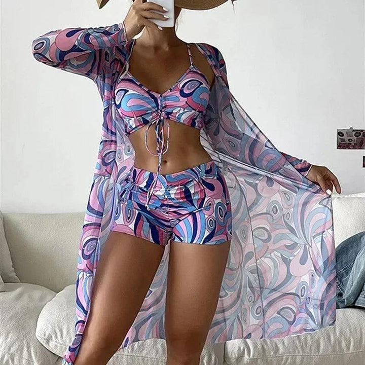 2024 Separate Swimsuits Tankini Set Female Swimwear Sports Beach Wear Two-Piece Bathing Suits Girls Pool Women Swimming Suit-THAT FASHION STORE