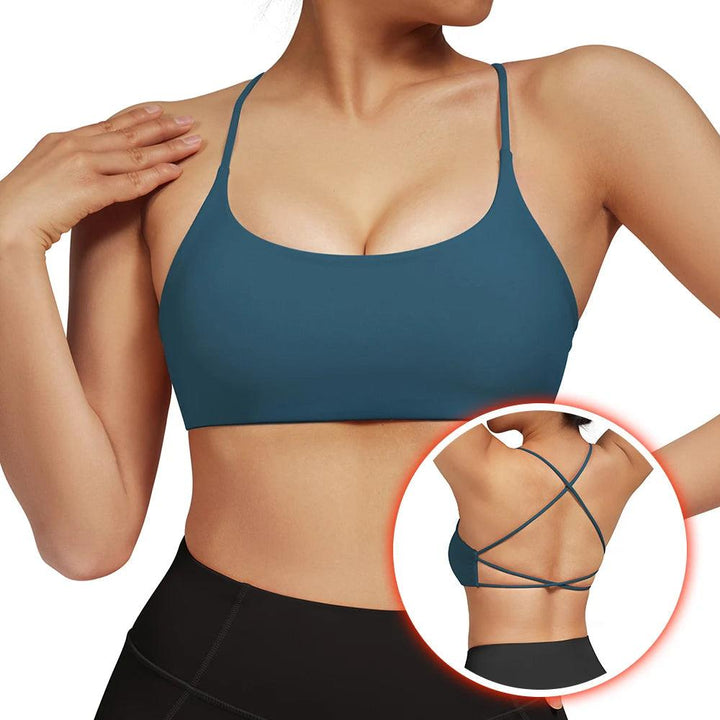 Sports Bra For Fitness Women With Pad Workout Running Tank Top Female Backless Shockproof Breathable Underwear Yoga Bra Women-THAT FASHION STORE