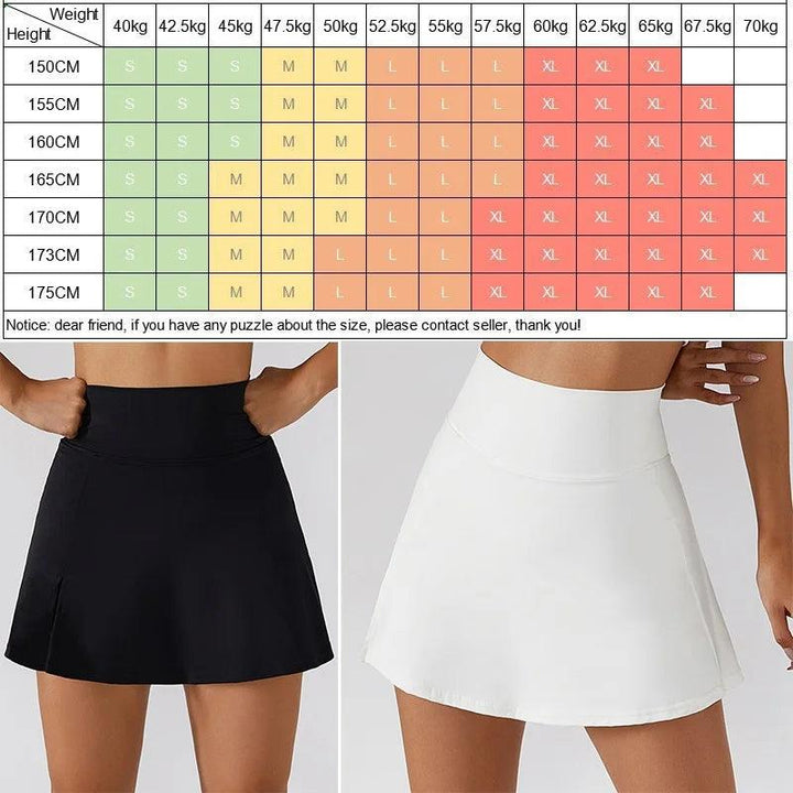 Cloud Hide Women Safe Sports Skirt Workout Tennis Skirts Home Dancing Cycling Fitness Shorts High Waist Quick Dry Running Skorts-THAT FASHION STORE