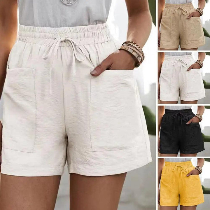 Oversized Shorts for Women's 2023 Summer Fashion Casual Loose Straight Shorts Women's Elastic Waist Cropped Pants-THAT FASHION STORE