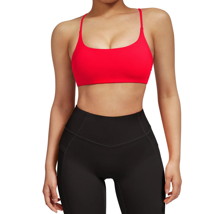 Sports Bra For Fitness Women With Pad Workout Running Tank Top Female Backless Shockproof Breathable Underwear Yoga Bra Women-THAT FASHION STORE