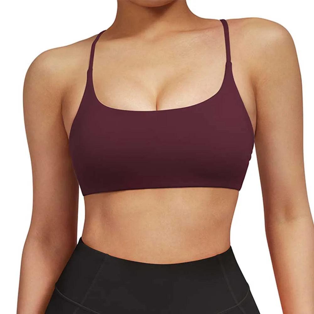 Sports Bra For Fitness Women With Pad Workout Running Tank Top Female Backless Shockproof Breathable Underwear Yoga Bra Women-THAT FASHION STORE