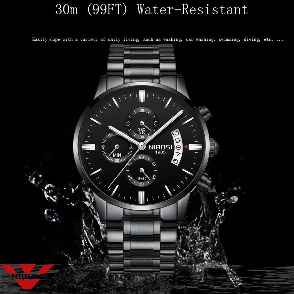 NIBOSI Relogio Masculino Men Watches Luxury Famous Top Brand Men's Fashion Casual Dress Watch Military Quartz Wristwatches Saat-THAT FASHION STORE