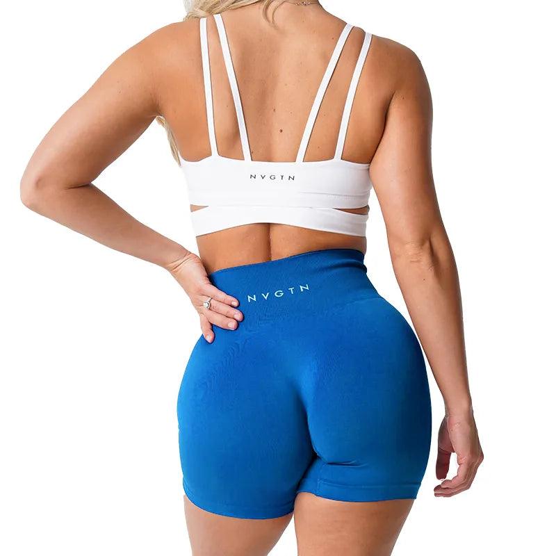 NVGTN Spandex Solid Seamless Shorts Women Soft Workout Tights Fitness Outfits Yoga Pants Gym Wear-THAT FASHION STORE